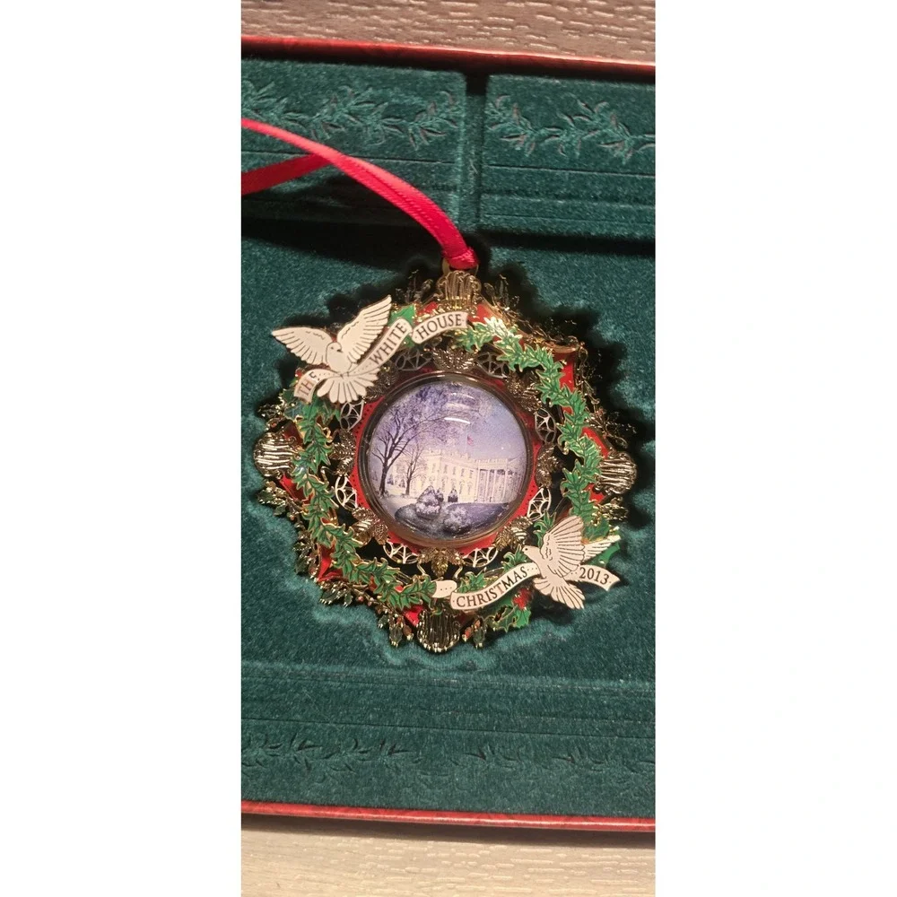 The White House Historical Assoc Christmas 3D Ornament 2013 Woodrow Wilson Boxed
